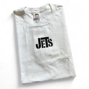 Vintage White Westside Story JETS Graphic Crewneck T-Shirt - XL